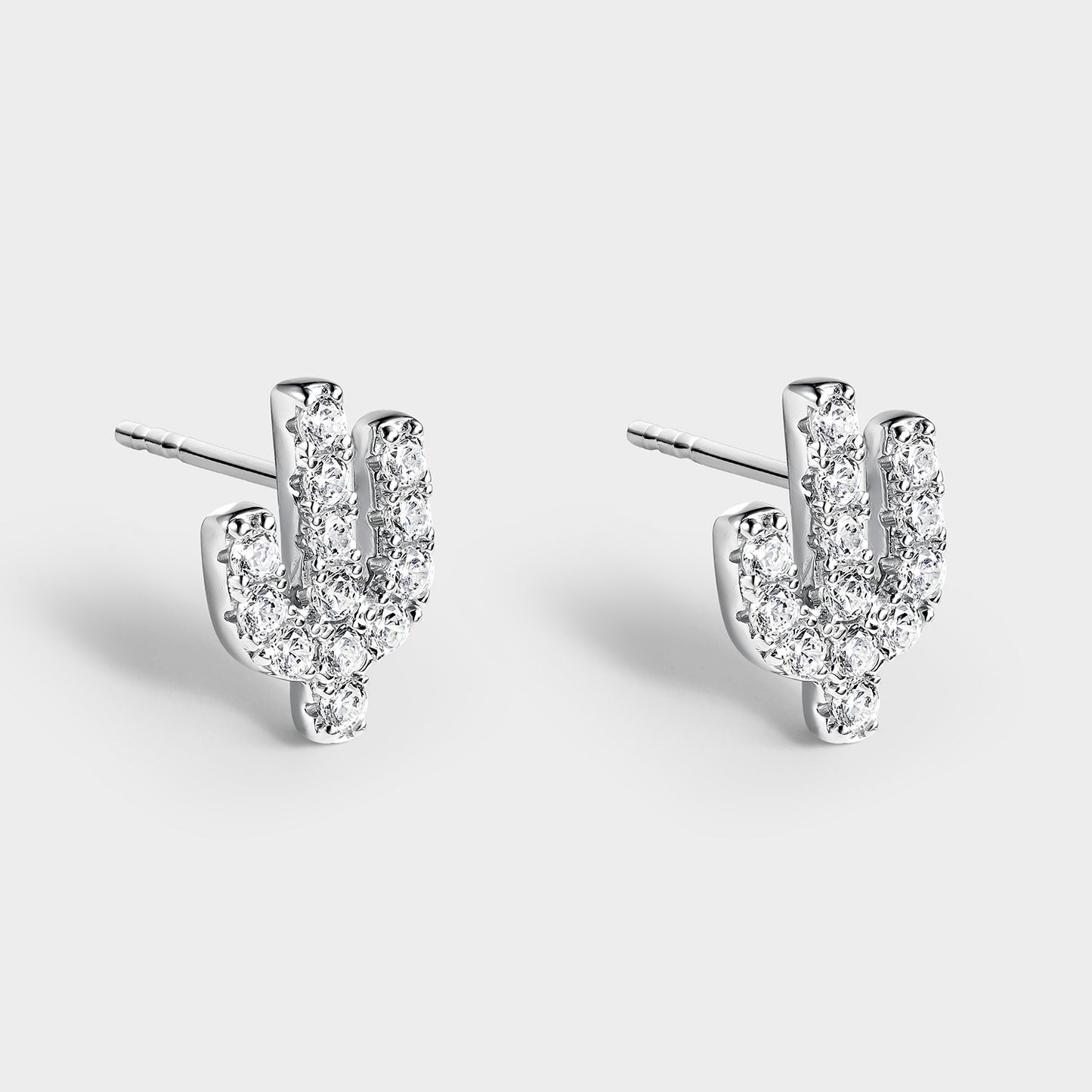 PENDIENTES CACTUS EN PLATA