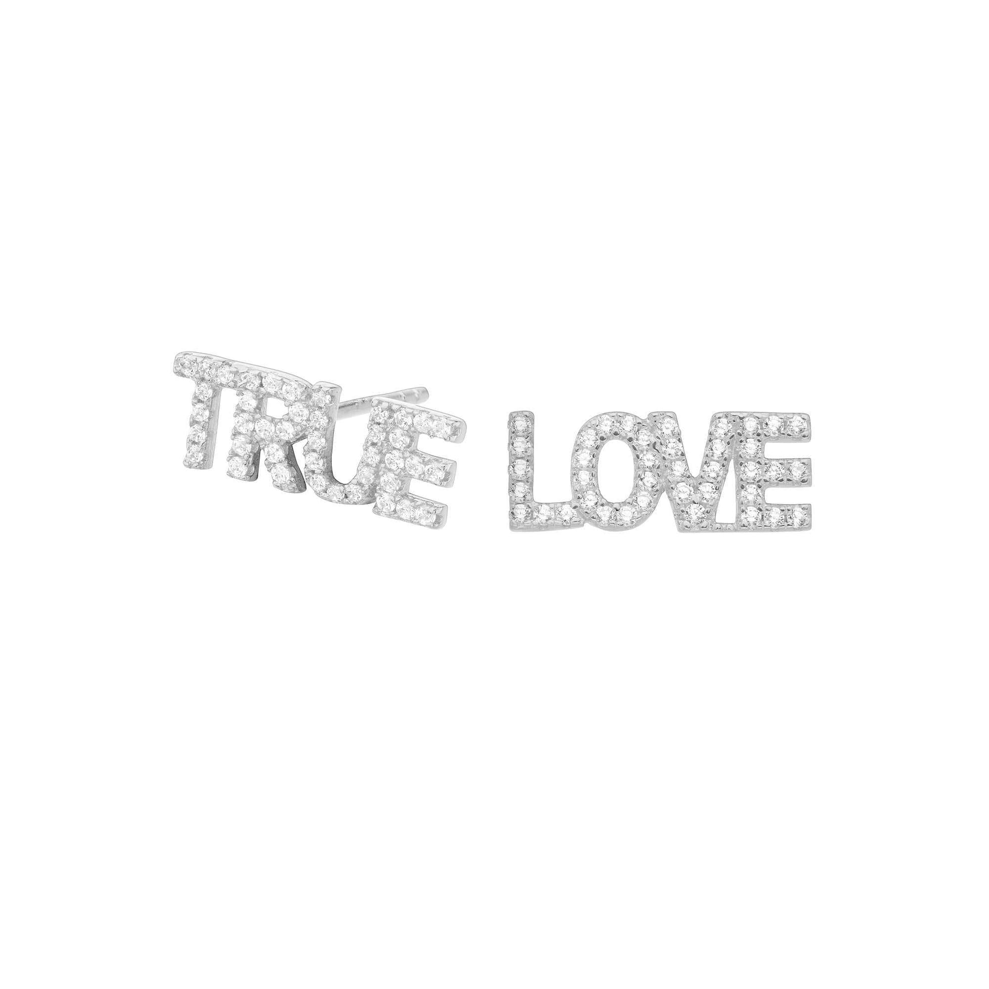 Pendientes True Love Plata