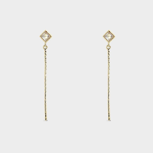 Pendientes Alamelu - Elegante Pendientes de Plata con Baño de Oro 18k